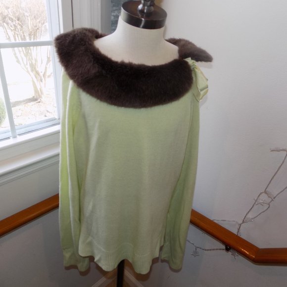 Evan Picone Mint Green Sweater - Picture 5 of 5